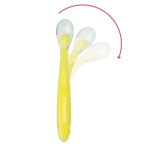 Set 6 lingurite colorate flexibile 6l+, B005418, Badabulle - Img 2