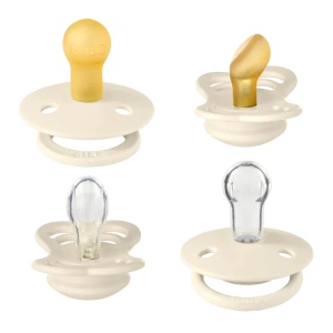 Set suzete 0 luni+ Try-it , Ivory, 91340, 4 bucati, Bibs - Img 2