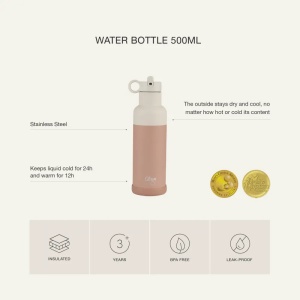 Sticla termos roz cu pai, 500 ml, Citron - Img 5