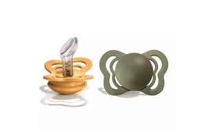 Suzeta 0-6 luni honey bee-olive, 2 bucati, Bibs Couture