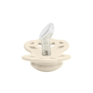 Suzeta 0-6 luni Infinity silicon anatomical ivory 421216C, 1buc, Bibs - Img 2