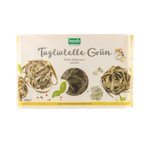 Tagliatele verzi cu spanac eco, 250g, Byodo