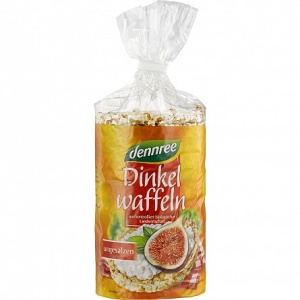 Vafe din spelta fara sare ECO,100 g, Dennree