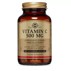Vitamina C 500mg, 100 capsule, Solgar