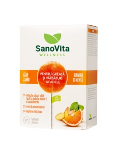 Acadele fara zahar pentru greata si varsaturi, 5 bucati, Sanovita Wellness