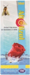 Aftolizol extract din petale de trandafir cu miere, 50 ml, Meduman