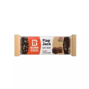 Baton de ovaz cu tripla ciocolata Flap Jack, 100g, Born Winner