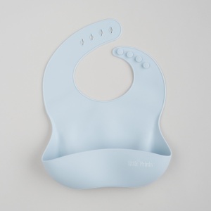 Baveta din silicon Light blue, Little Prints