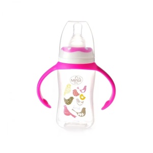 Biberon cu manere, tetina silicon, 3l+, 125ml, Minut Baby - Img 4