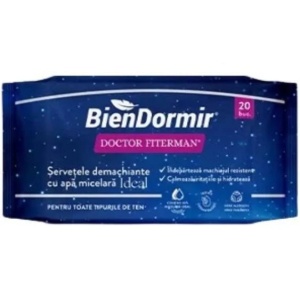Bien Dormir Servetele demachiante cu apa micelara Ideal, 20buc, Fiterman