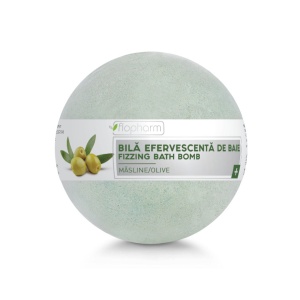 Bila efervescenta de baie cu masline, 160g, Flopharm
