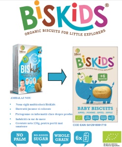 Biskids cu măr, biscuiți, 120g, Belkorn - Img 3