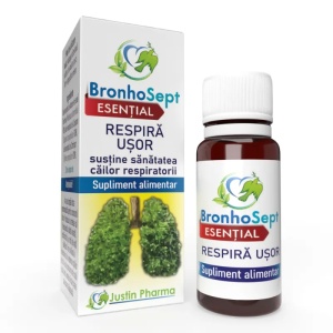 BronhoSept ulei Respira usor Plus, 10ml, Justin Pharma