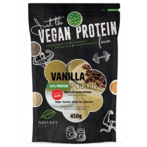 Budinca Proteica 55% de Vanilie cu stevie Eco x 450g (Nature's Finest)