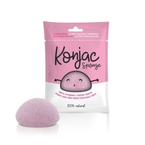 Burete Konjac cu argila roz pentru ten obosit, devitalizat, Mipama