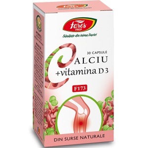 Calciu + Vitamina D3 x 30cps