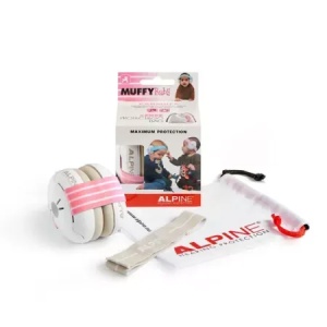 Casti antifonice pentru bebelusi Muffy Baby, 0-3ani, Pink, Alpine - Img 2