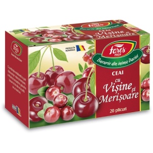 Ceai cu visine si merisoare, 20 plicuri, Fares - Img 2