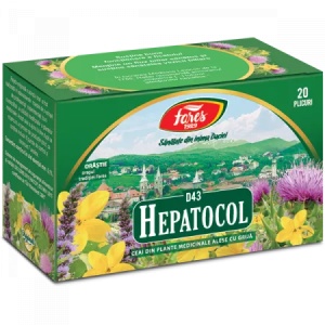 Ceai Hepatocol, 20 plicuri, Fares - Img 2