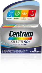 Centrum Silver 50+, 30 comprimate, Gsk