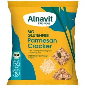Crackers bio cu parmezan, 75g, Alnavit
