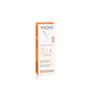 Crema colorata anti-pete pigmentare pentru fata Capital Soleil SPF50, 50ml, Vichy