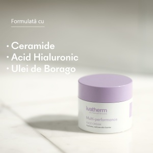 Crema hidratanta Multi-Performance pentru ten uscat si sensibil, 50ml, Ivatherm - Img 2