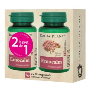 Emocalm cu valeriana, 120 comprimate, Dacia Plant