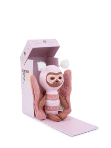 Fluture Becky roz in cutie, 18cm, 25215065, Picca Loulou - Img 2