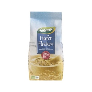 Fulgi de ovaz mari eco, 500g, Dennree