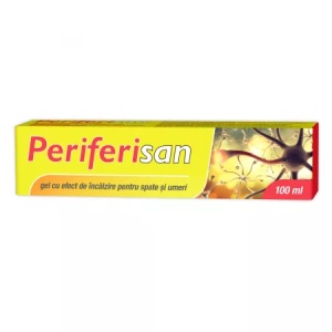 Gel cu efect de incalzire pentru spate si umeri Periferisan, 100ml, Zdrovit