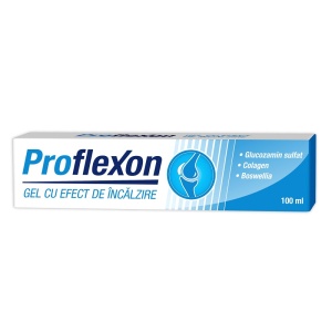 Gel cu efect incalzire Proflexon, 100ml, Zdrovit