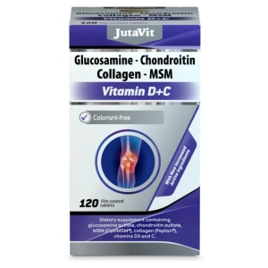 Glucosamine + Collagen MSM + Vitamina D+C, 120 comprimate, JutaVit