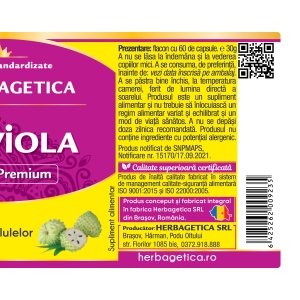 Graviola, 60 capsule, Herbagetica - Img 2