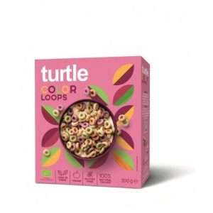 Inele multicereale colorate ECO fara gluten, 300 g, Turtle