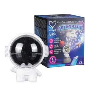 Lampa de veghe Astronaut 3 in 1 cu proiectii, EasyCare