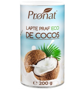 Lapte praf de cocos eco, 200g, Pronat