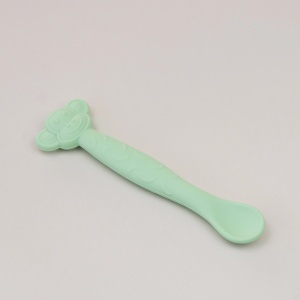 Lingurita silicon Monkey Hunter Green, 1 bucata, Little Prints
