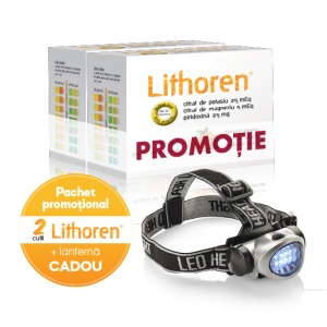 Lithoren pulbere solurtie orala, 30 plicuri oferta 1+1+Lanterna, Rafarm