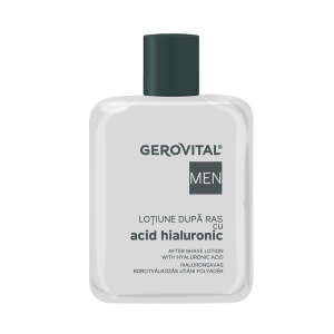 Lotiune dupa ras cu Acid Hialuronic, 100 ml, Gerovital Men 341