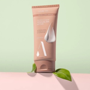 Lotiune hidratanta autobronzanta deschis/mediu, 200ml, Azure Tan - Img 2