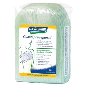 Manusi presamponate pentru spalarea corpului, 20 bucati, Dr. Ciccarelli