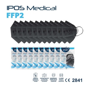 Masca protectie FFP2, negru,cu sistem de prindere,10buc - Img 4