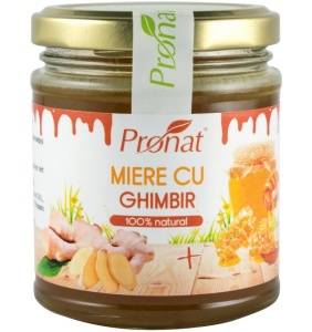 Miere cu ghimbir, 220g, Pronat