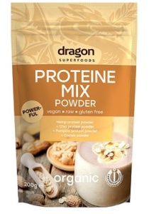 Mix proteic eco raw, 200g, Dragon Superfoods