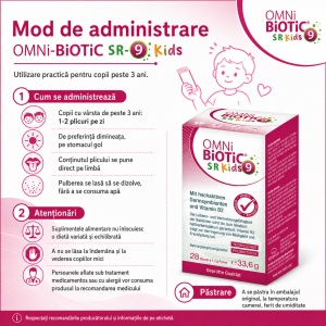 OmniBiotic SR-9 Kids, 28 Plicuri, Allergosan - Img 6