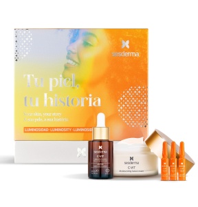 Pachet Ser C-Vit, 30ml + Crema de fata C-Vit, 50ml + 3 Fiole Intensive C-Vit, 1.5ml, Sesderma