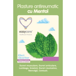 Plasture antireumatic cu mentol 12 x 18cm, 1 bucata, EasyCare