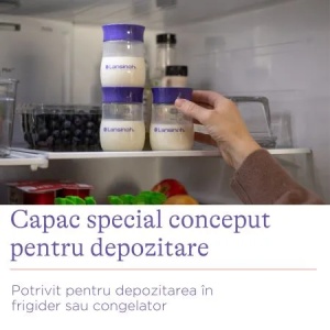 Recipiente de stocare a laptelui matern, 4 bucati, Lansinoh - Img 2