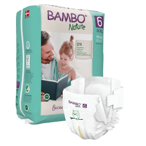 Scutece Bambo Nature nr.6, 16L+, 20 bucati, Abena